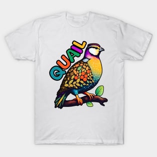 Animal Alphabet - Q for Quail T-Shirt